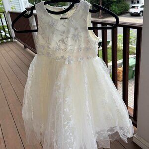 Elegant White Flower Girl Dress, BHLDN